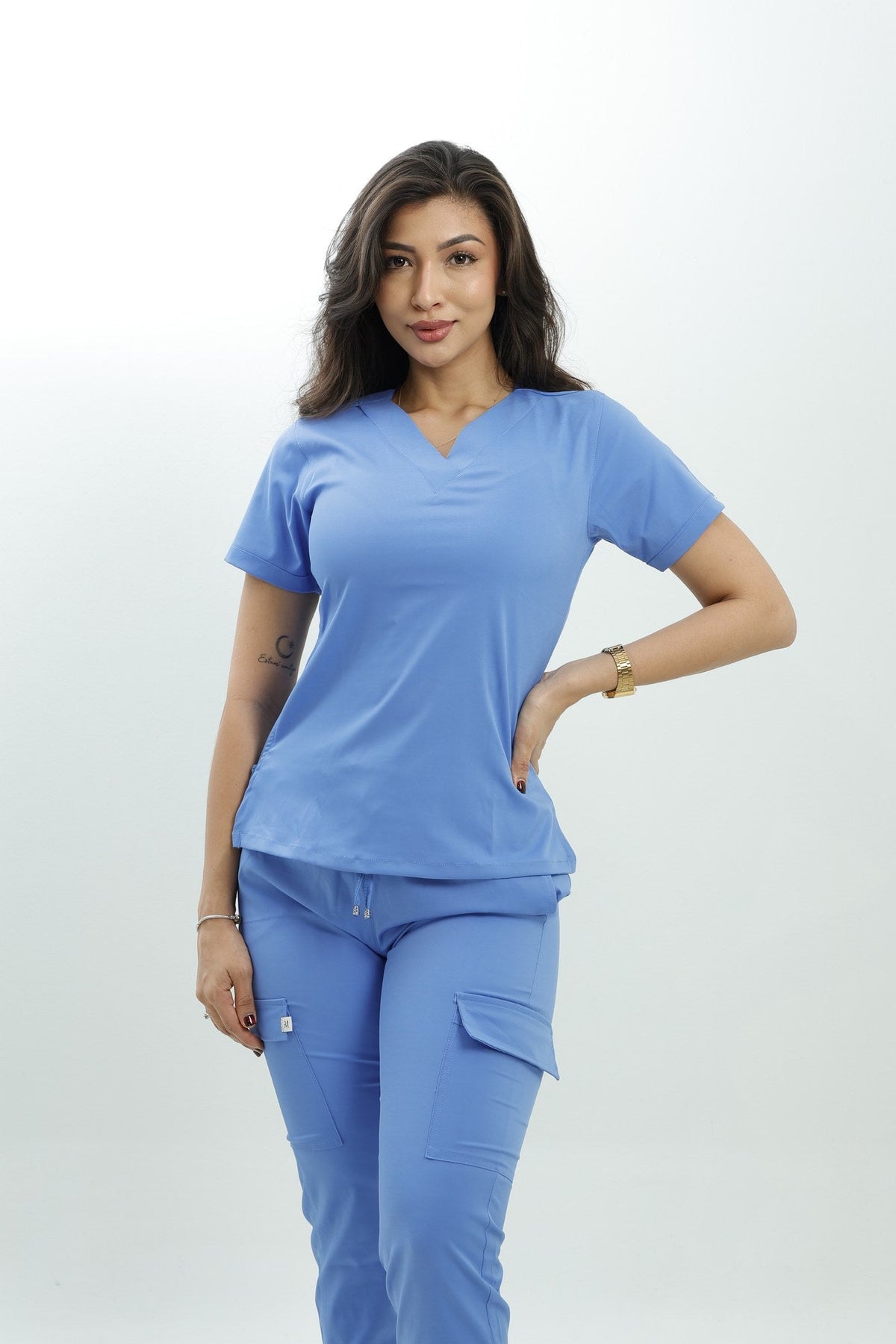 Uniforme Dafne Azul Claro - Riobo Med